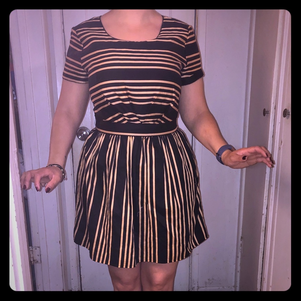 Black and Gold Dress
